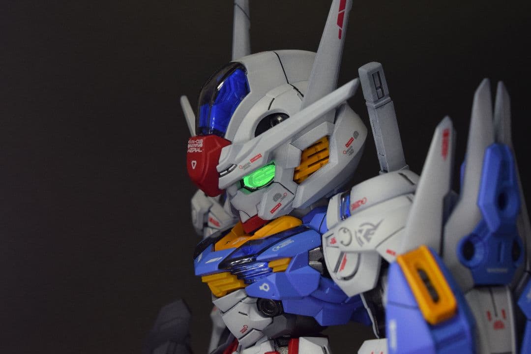 【ガンプラ全塗装】MGSDガンダムエアリアル【グラデーション塗装】