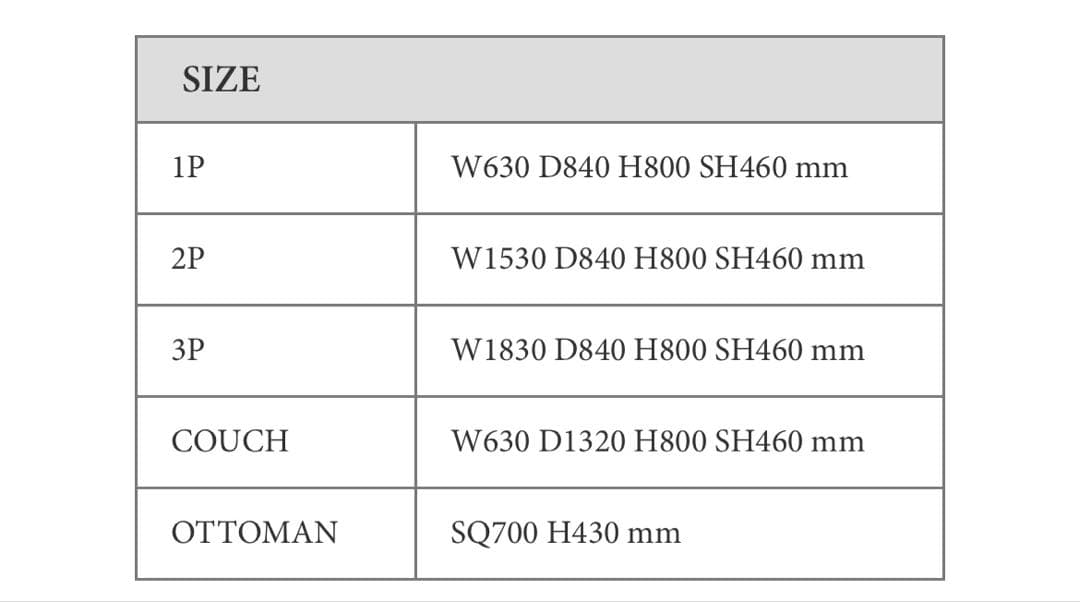 MOMO NATURAL CLOUD SOFA. OTTOMAN のみ