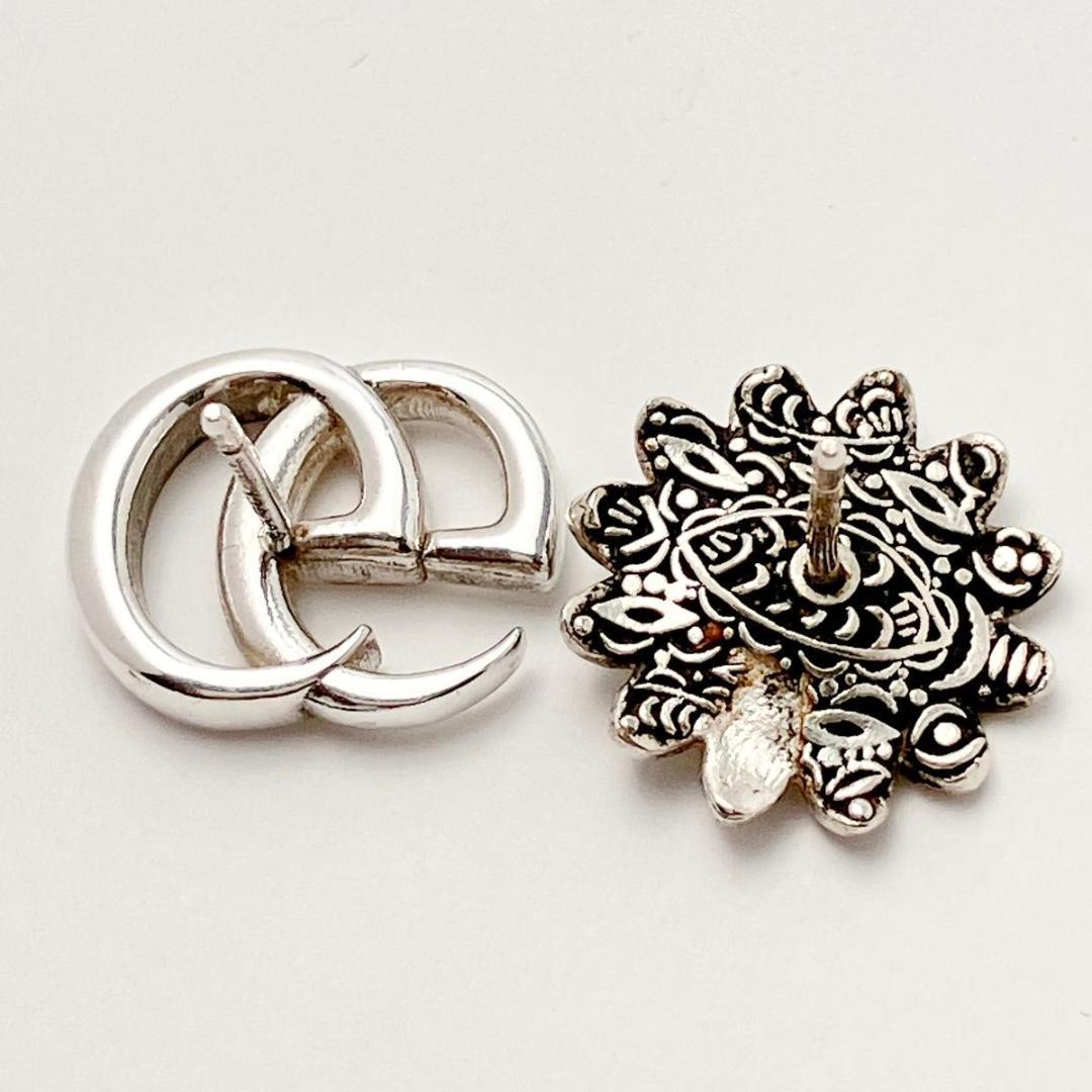 グッチ GUCCI 925 ターコイズ ピアス シルバー レディース Y753