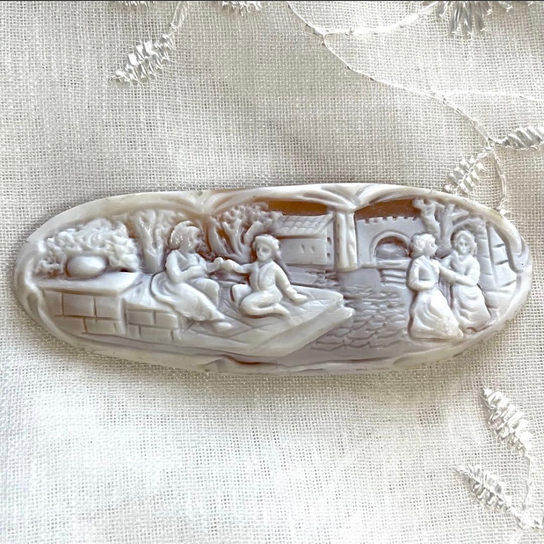 ◆シェルカメオ ルース ヴィンテージ アート 彫刻 美術品 アンティークレトロ