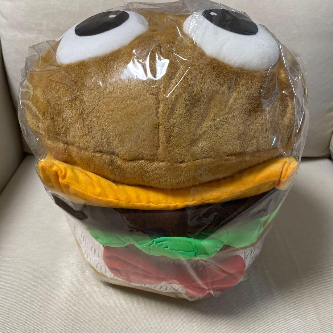 【タグ付き美品⭐︎激レア1996年非売品】マクドナルド　ハンバーガークッション