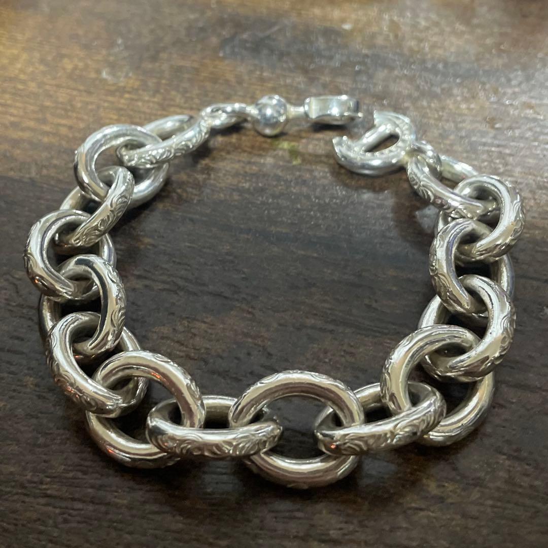 廃盤　超レア　ファーストアローズ　極太　唐草　チェーン　ブレスレット　唯一無二