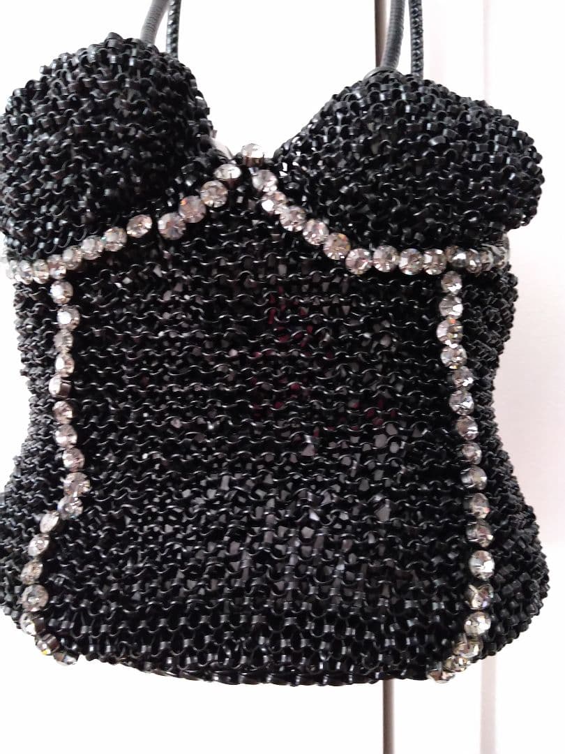 みー「アンテプリマ」超レアなデザイン　ワイヤー・ラインストーン・バッグ