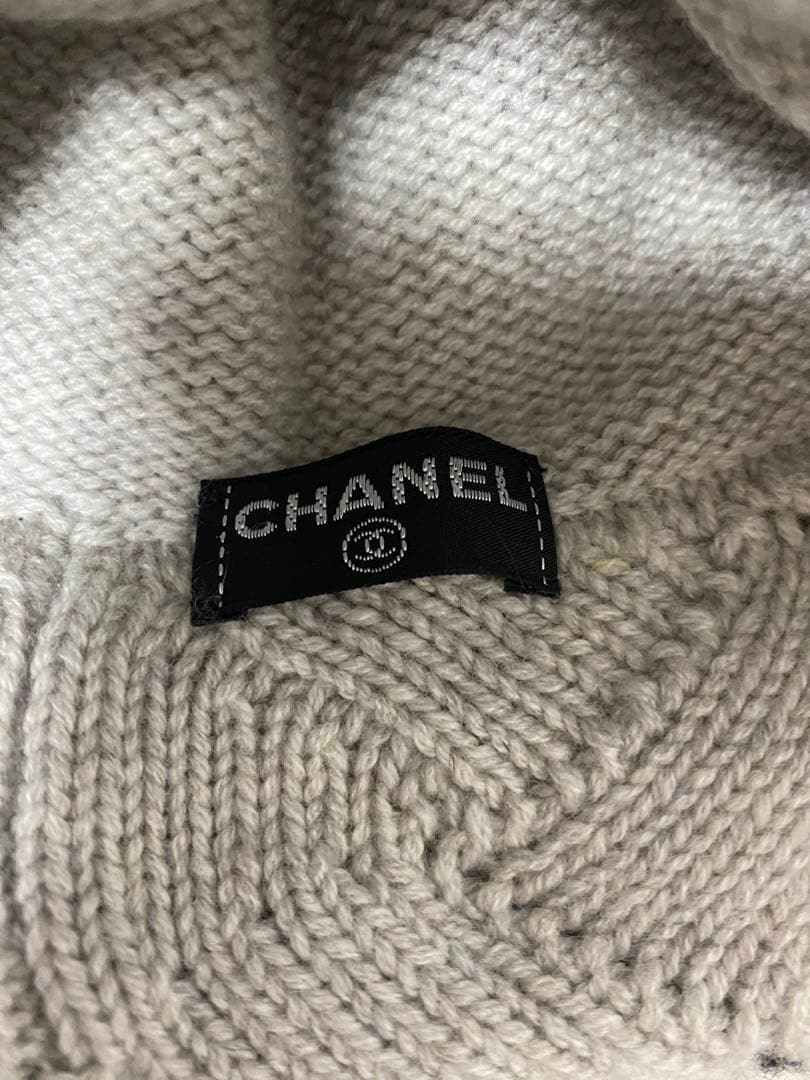 CHANEL シャネル　ニットキャップ　ビーニー　マトラッセ　カシミヤ　 CC