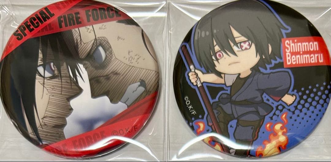 炎炎ノ消防隊　新門紅丸　まとめ売り 缶バッジ　アクキー
