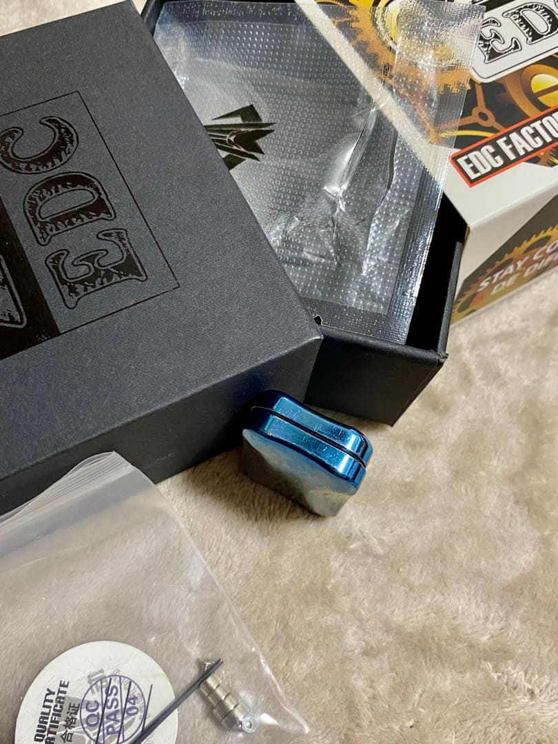 ZD EDC フィジェットトイ　無限位　音叉内蔵　Ti製