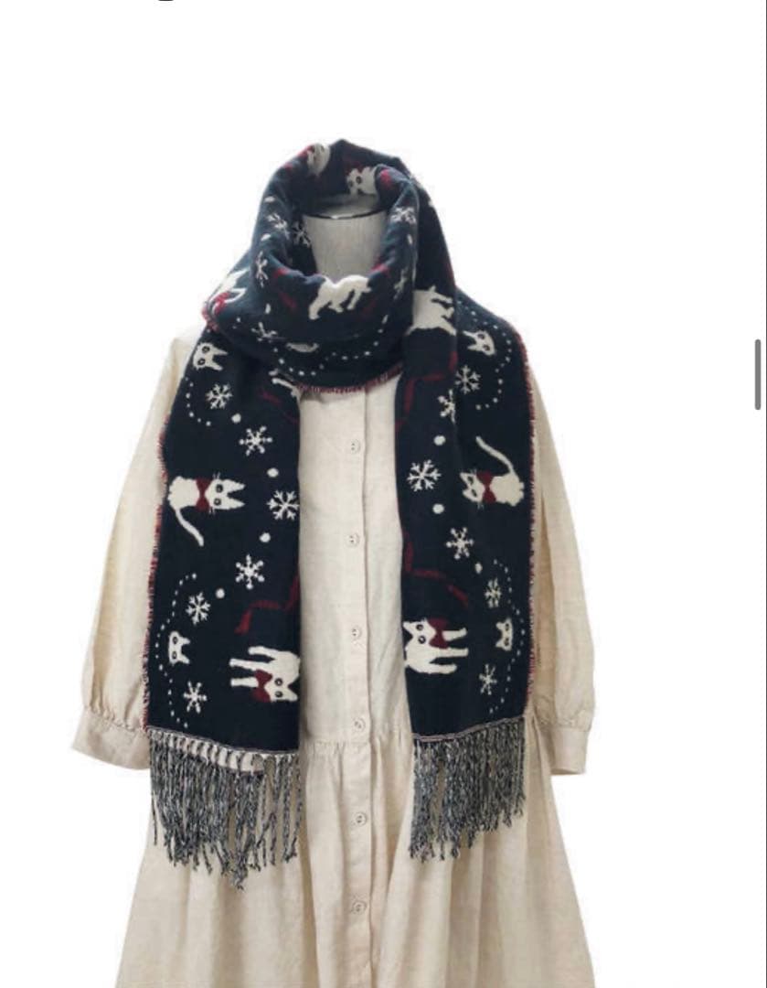 【完売品】魔女の宅急便ストール 雪の降る街