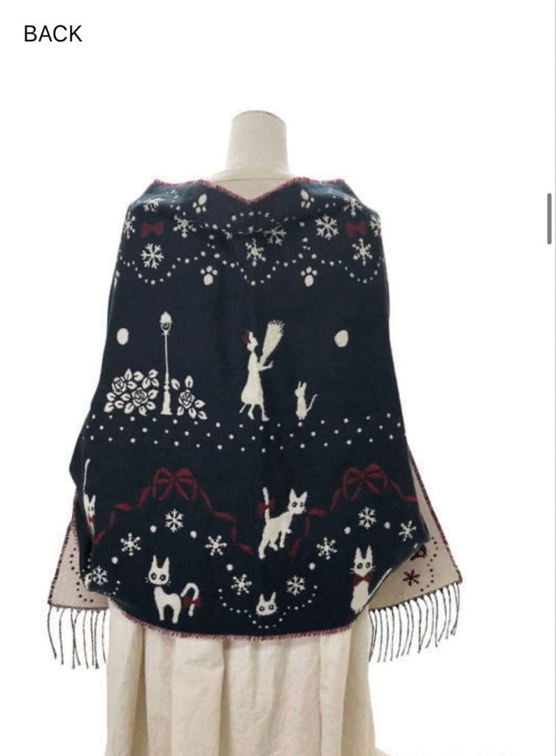 【完売品】魔女の宅急便ストール 雪の降る街