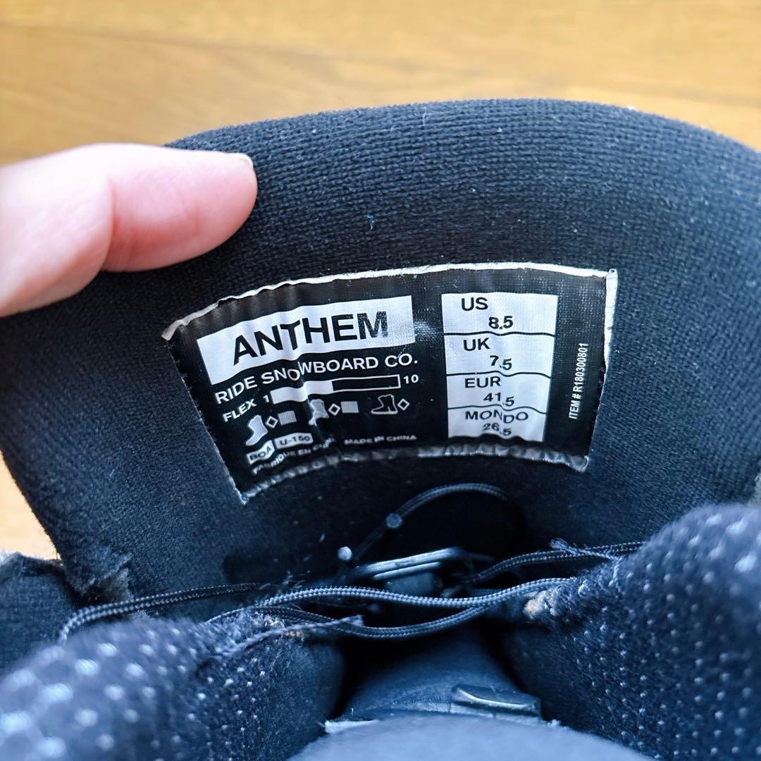 人気⭐︎26.5cm RIDE ANTHEM BOA スノーボードブーツ ブラック