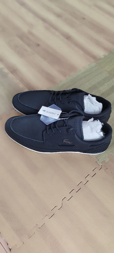 LACOSTE ブラック メンズシューズ