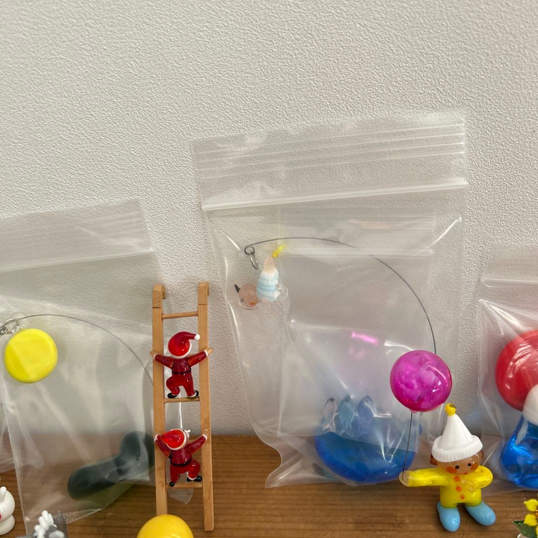 ガラス細工　新品　クリスマス　ツリー　ハロウィン　ダルマ　ひなまつり　ミニチュア