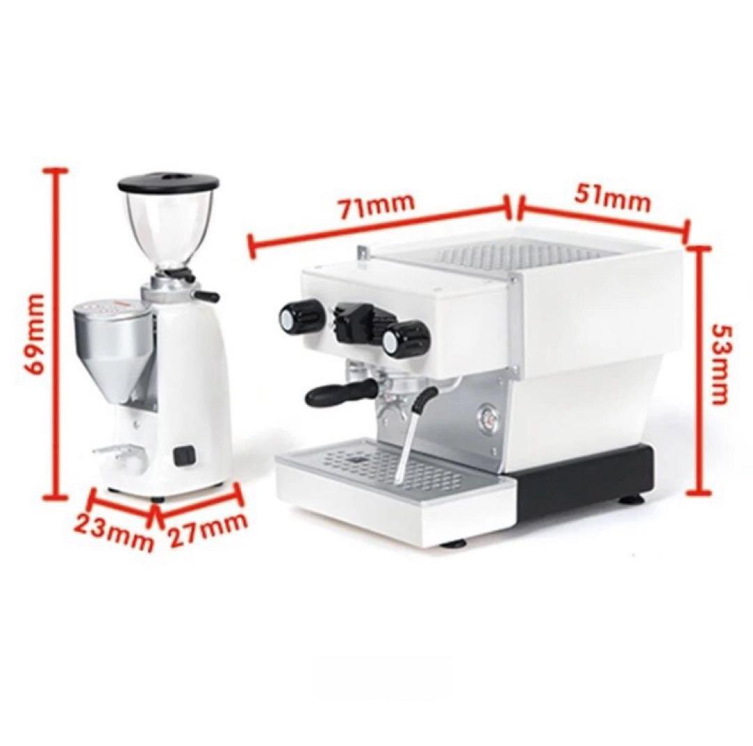 ミニチュア　コーヒーマシン　エスプレッソマシン　ホワイト　ドールハウス