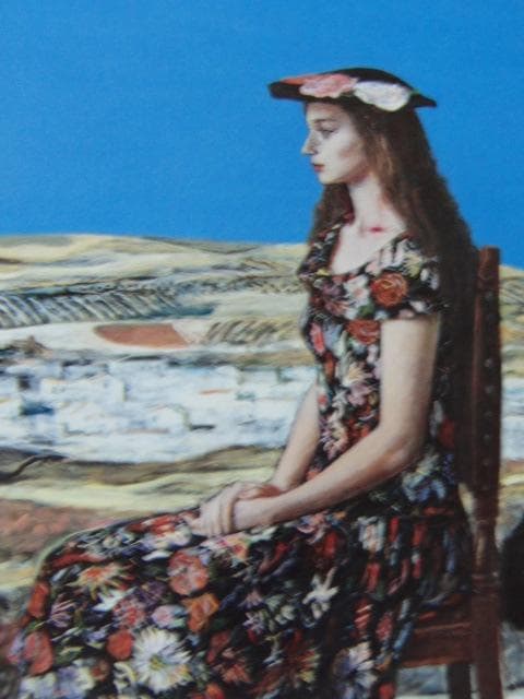 寺島龍一、【アンダルシア】、希少な画集より、状態良好、新品高級額装付