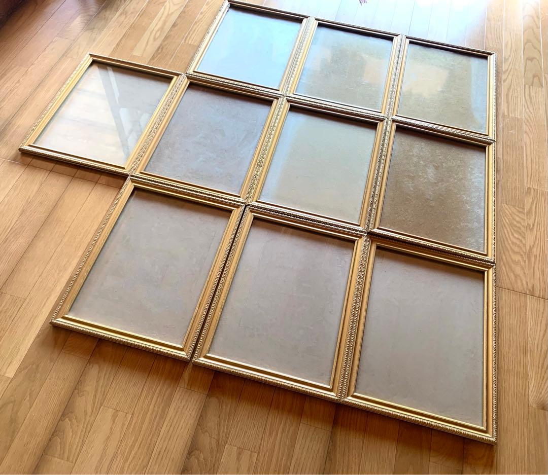 ◆額縁 金縁 まとめ売り10個 アンティークインテリア ゴールドゴージャス④