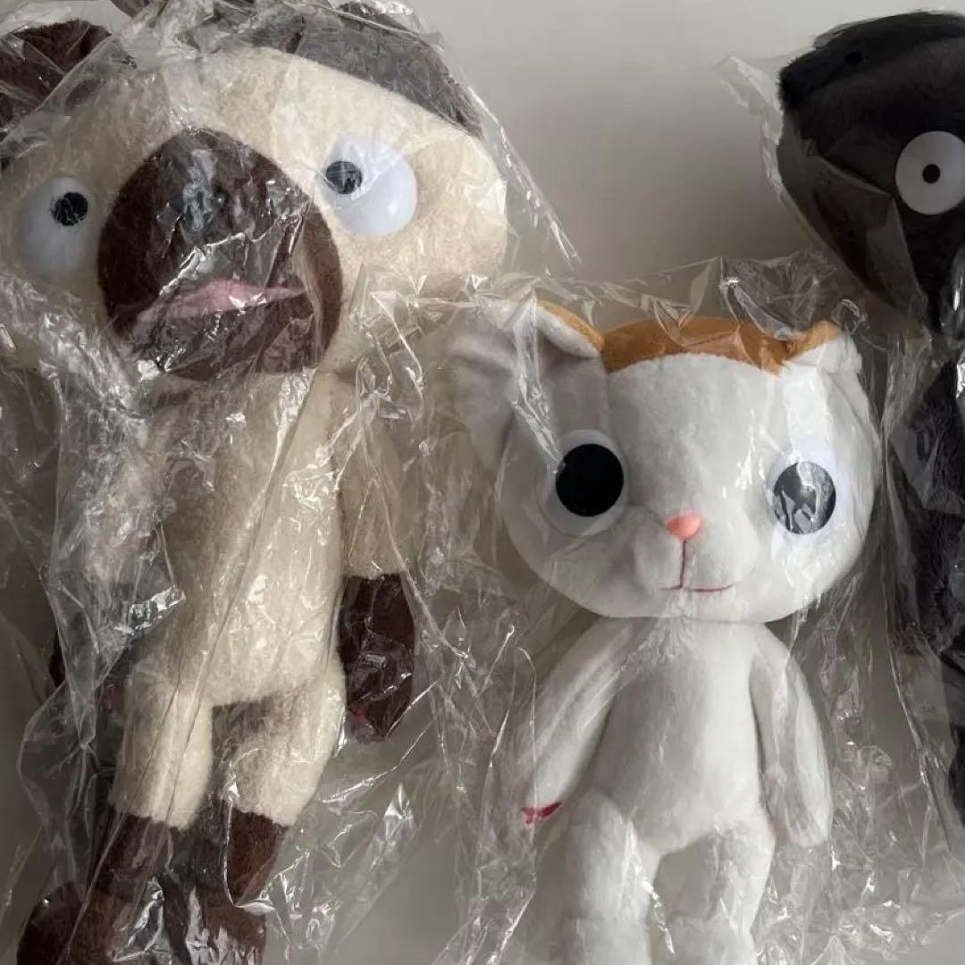 【公式】ボトスファミリー　ぬいぐるみ3体セット　　ボリ　トト　モチ