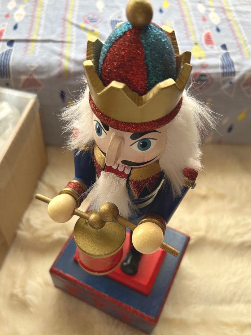 【美品】木製 くるみ割り人形 オルゴール