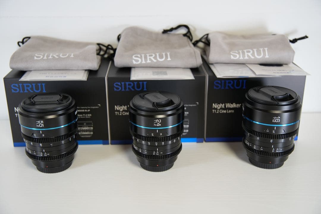 SIRUI Night Walker 16mm,24mm,55mmレンズセット