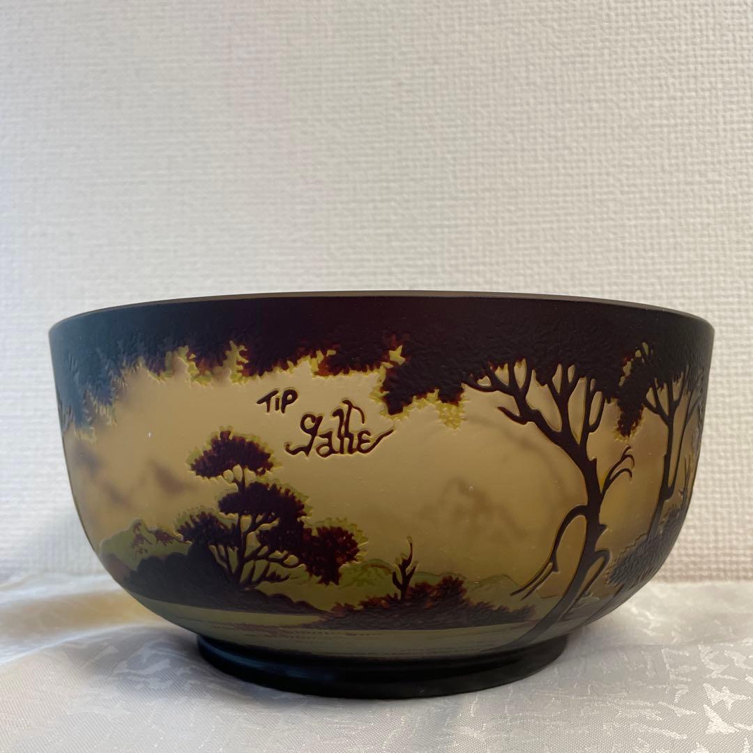 galle 椀 山と木のデザイン 直径約23cm