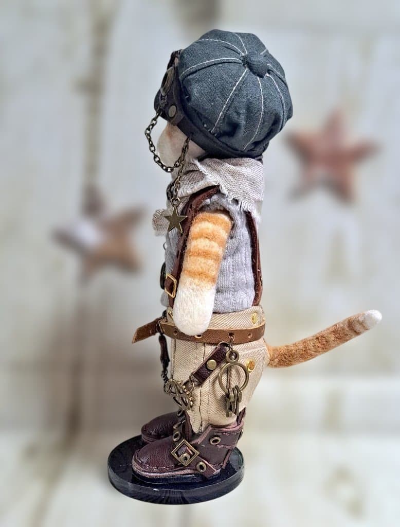 羊毛フェルト☆スチームパンク風 猫さん