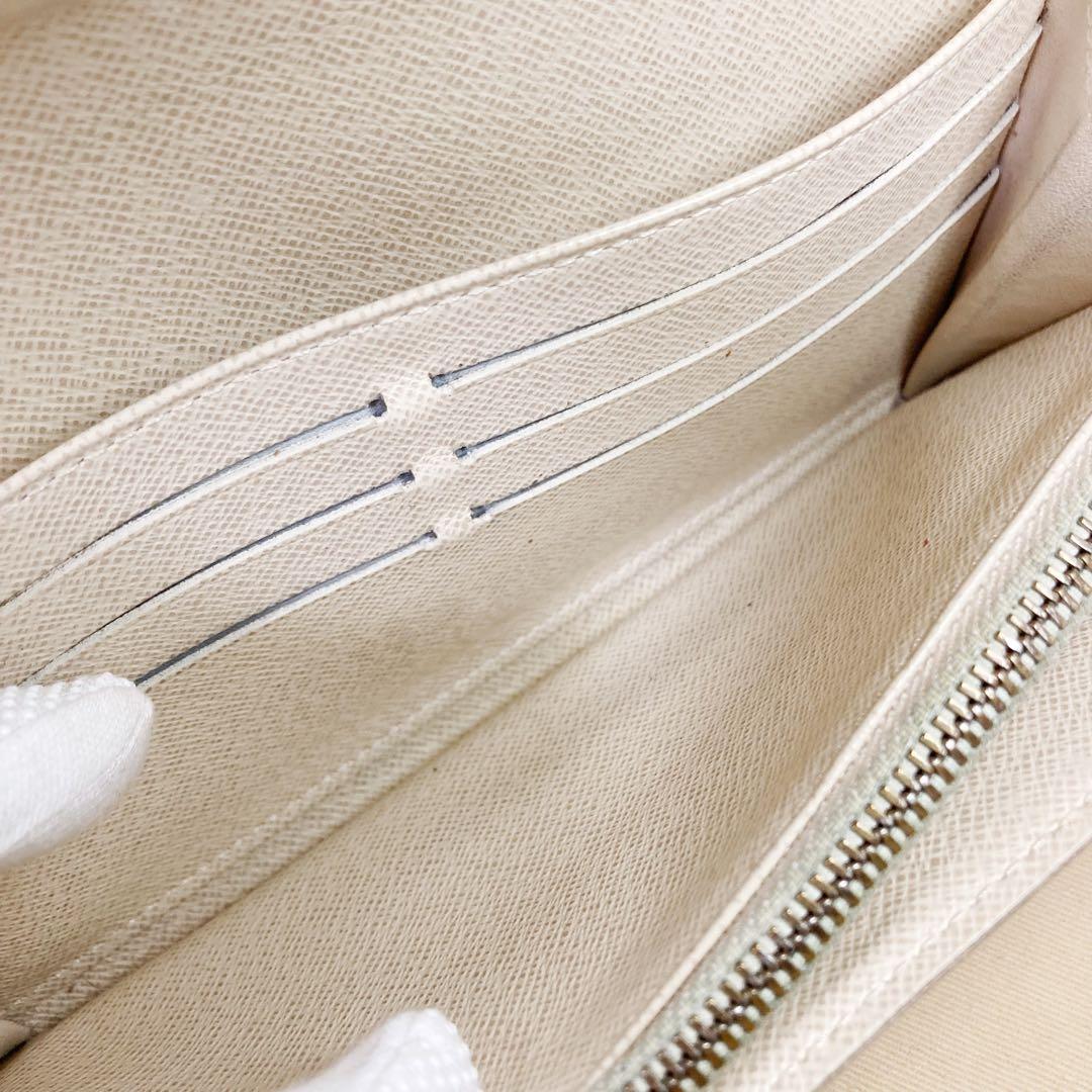 【美品】ルイヴィトン ☆ポルトフォイユサラ ダミエ アズール 長財布