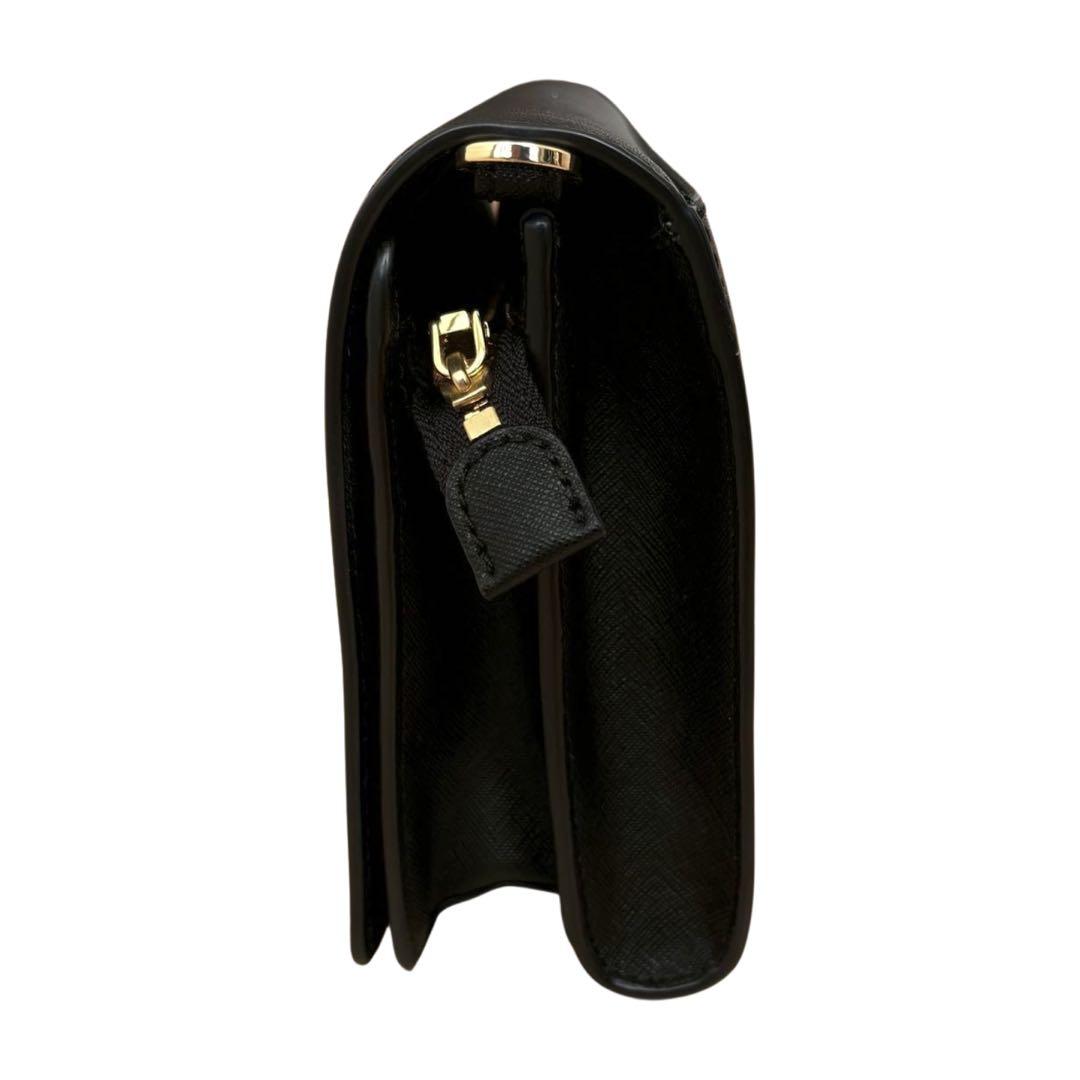 トリーバーチ レザーショルダーウォレット 黒 正規品