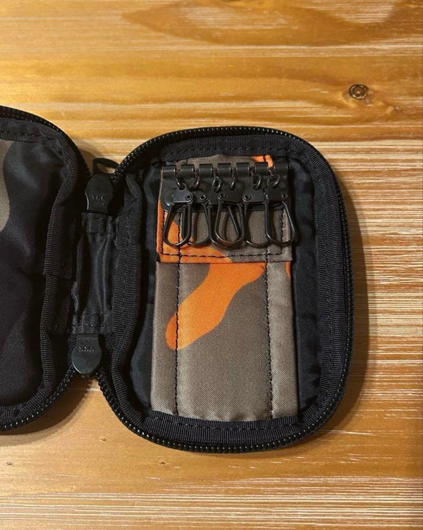 PORTER キーケース　カモフラージュ/オレンジ