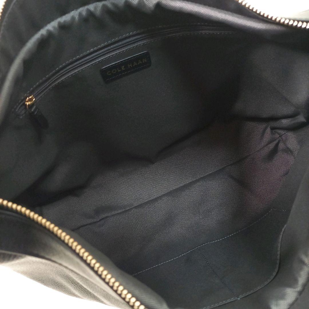 【未使用・現行】COLE HAAN カミラ ホーボー レザー ワンショルダー 黒