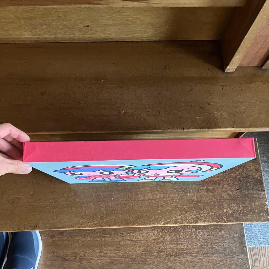 美品　モニョチタポミチ　ぎょうざちゃん食わせろ〜　原画　アクリル　キャンバス