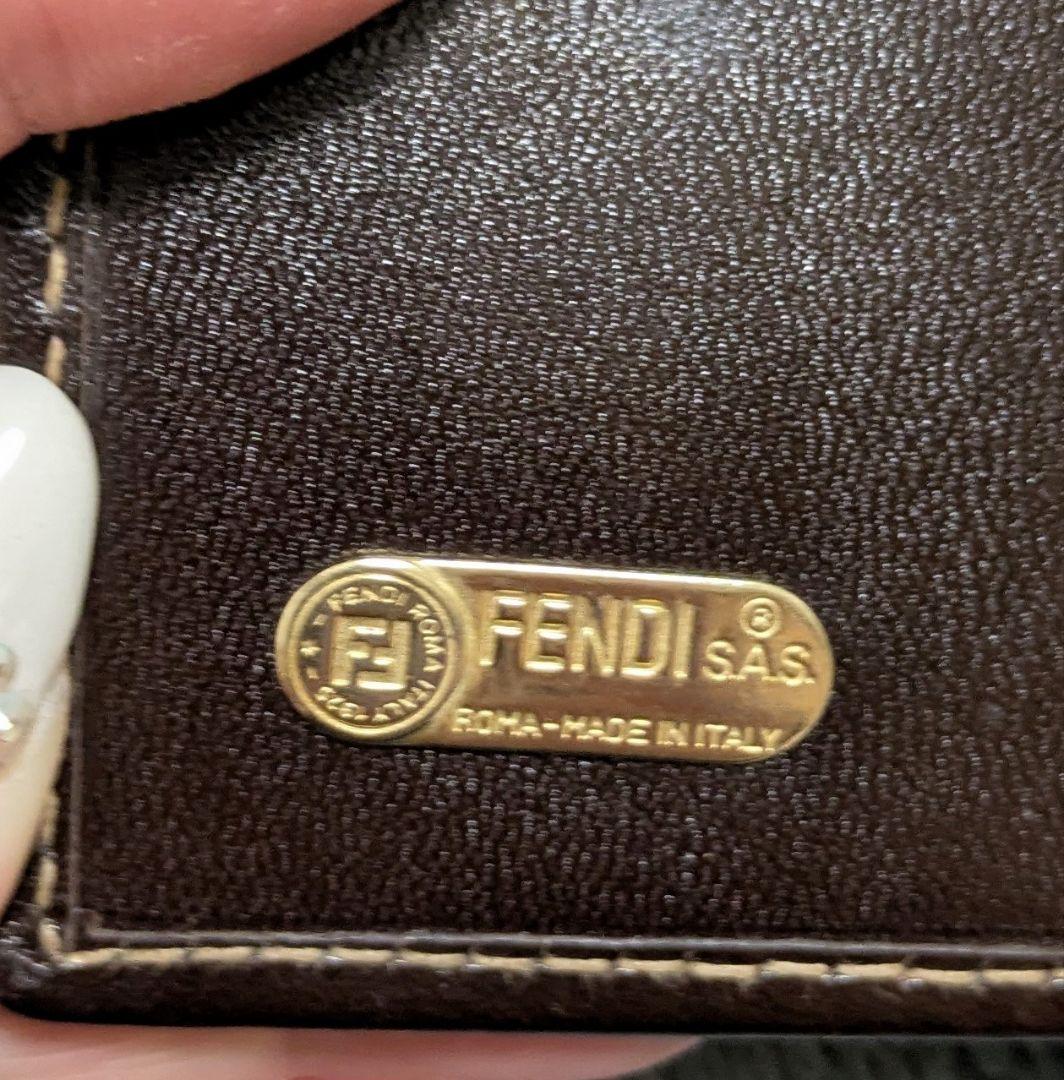 【新品未使用】☆FENDI☆ ズッカ 二つ折りがま口財布 【箱、保存袋】