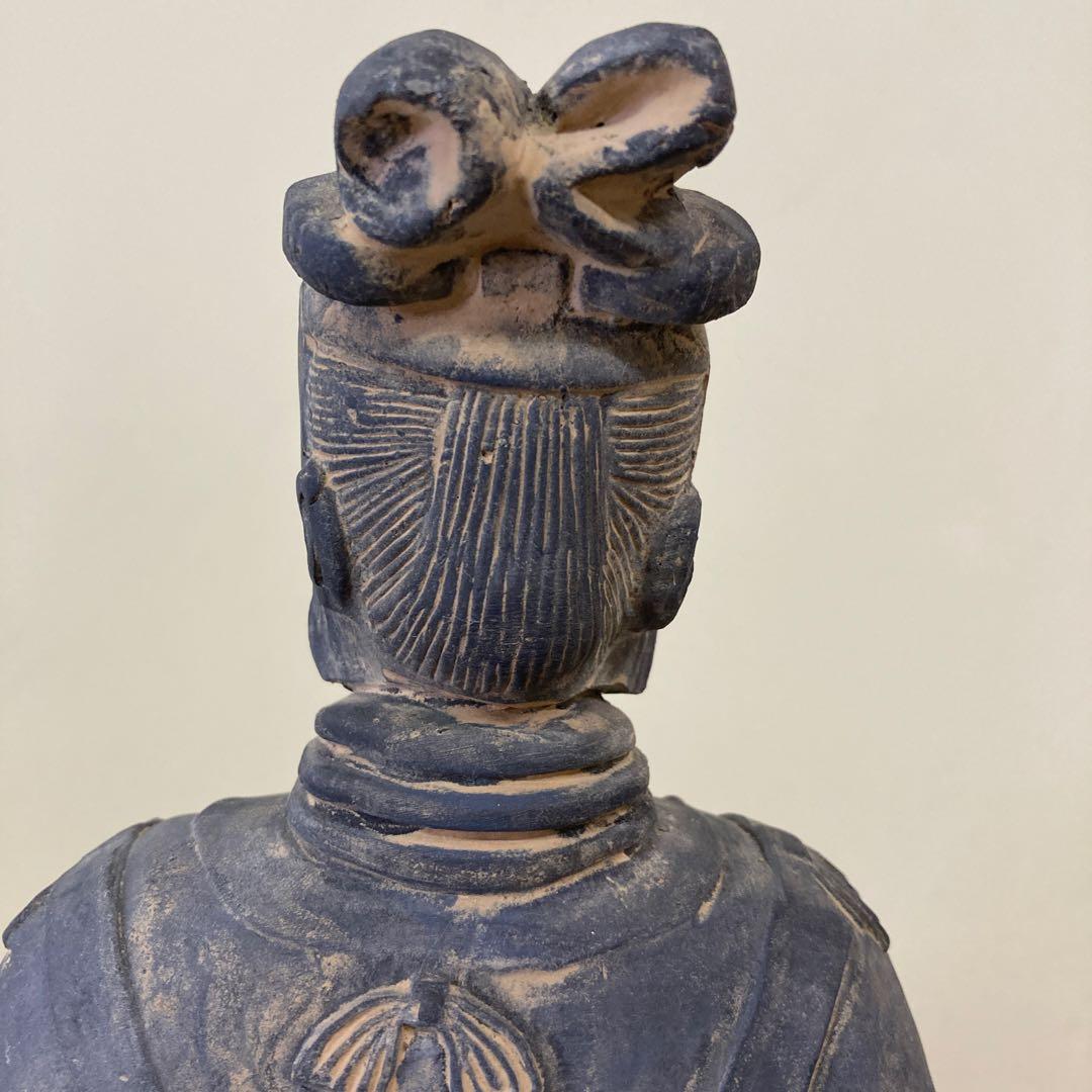 E4 兵馬俑 置物 オブジェ 始皇帝 始皇帝陵 秦の始皇帝 将軍 武官 中国骨董