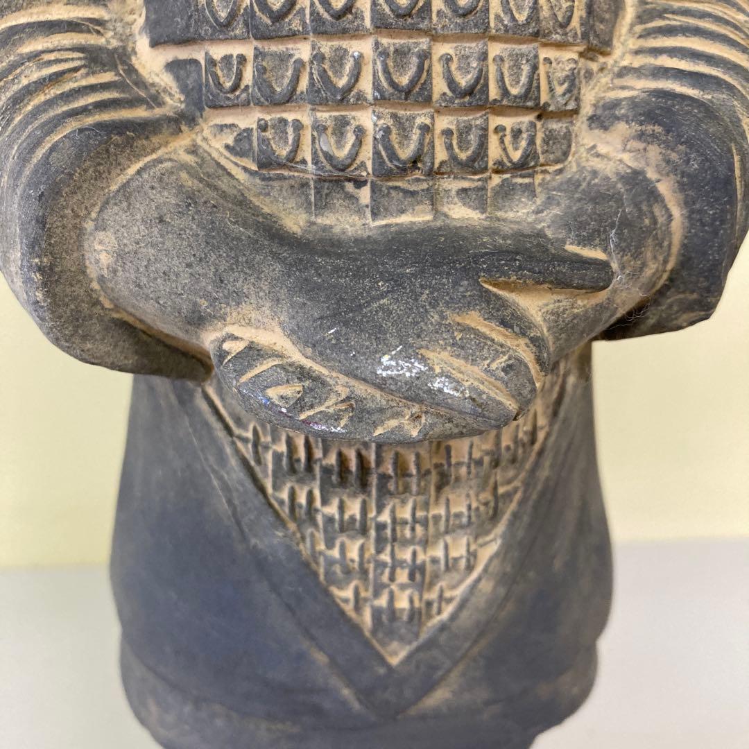 E4 兵馬俑 置物 オブジェ 始皇帝 始皇帝陵 秦の始皇帝 将軍 武官 中国骨董