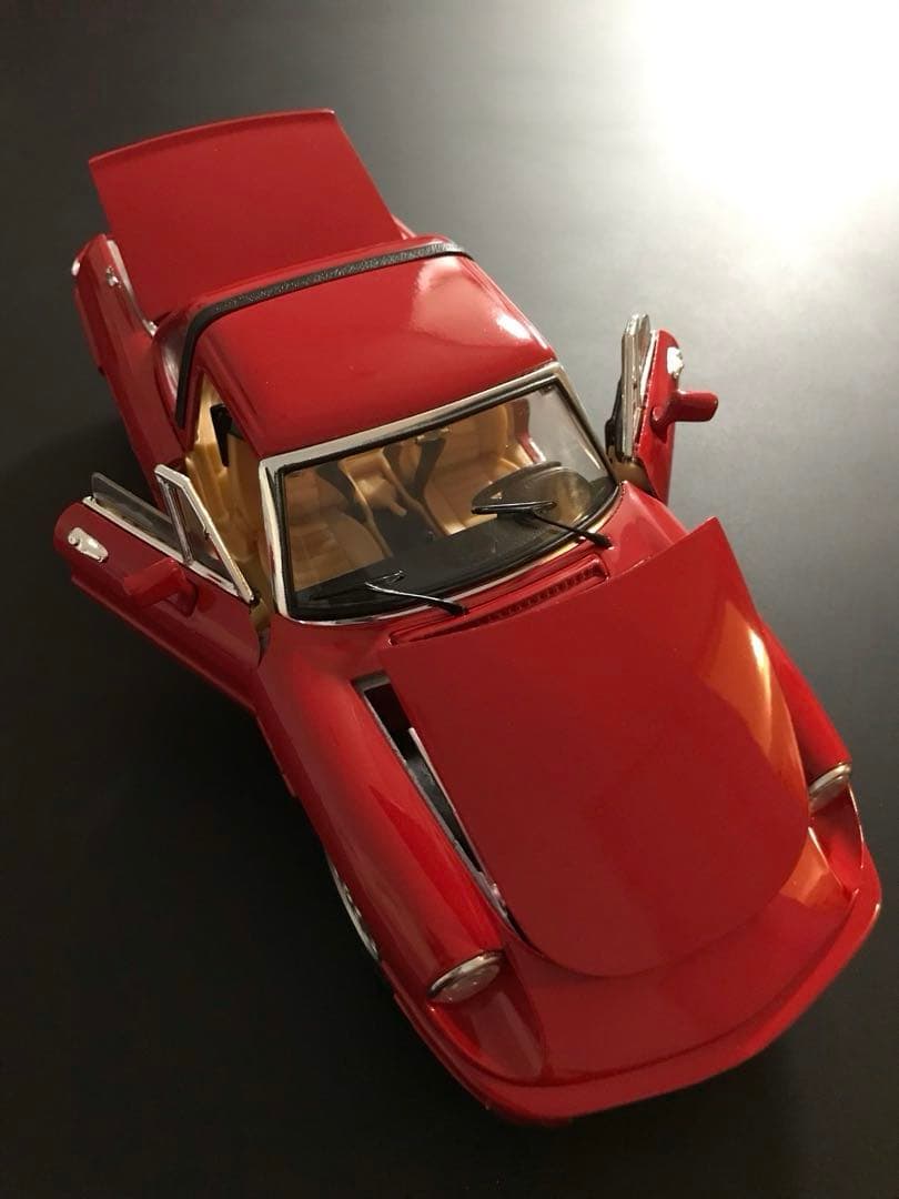 スーパーカー　アルファロメオ スパイダー 1/18 レッド 当時物 イタリア製