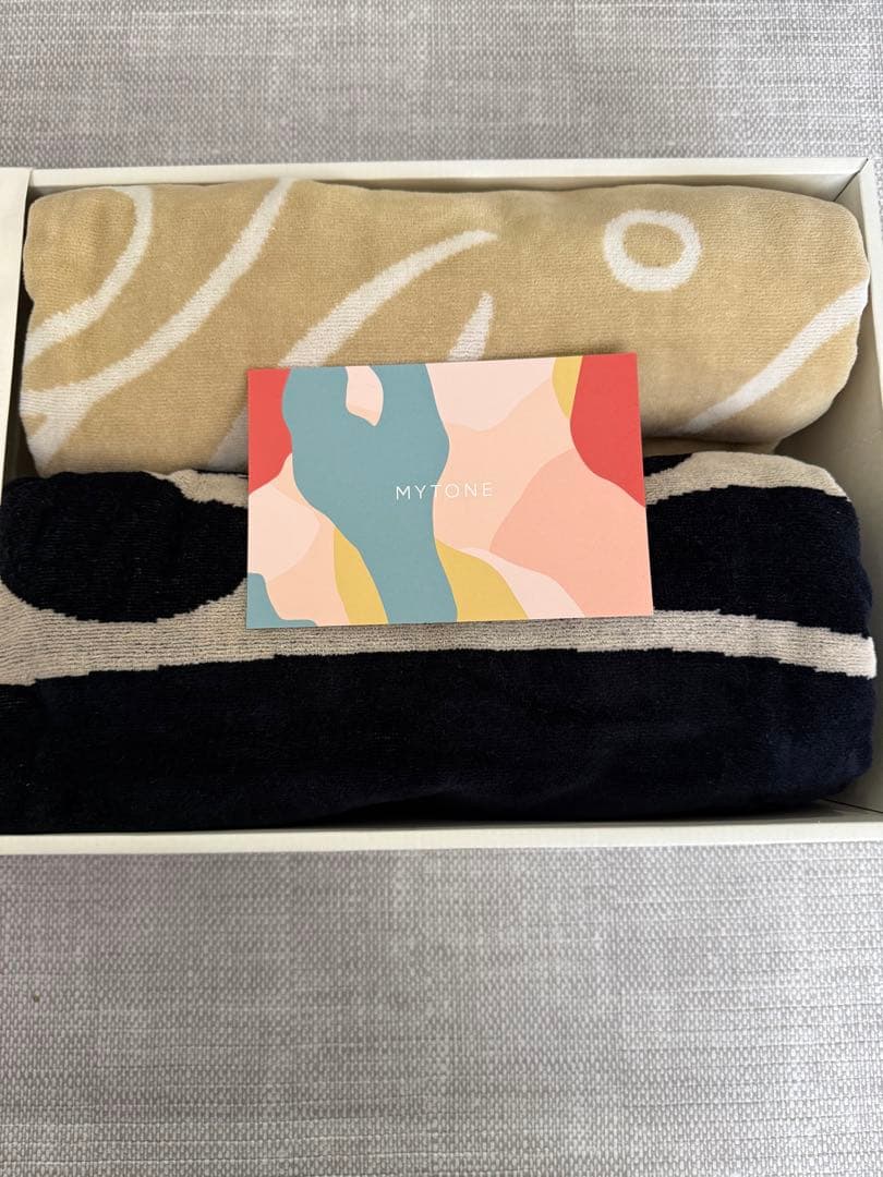 新品未使用　MYTONE マイトン　バスタオル 2枚セット 箱あり