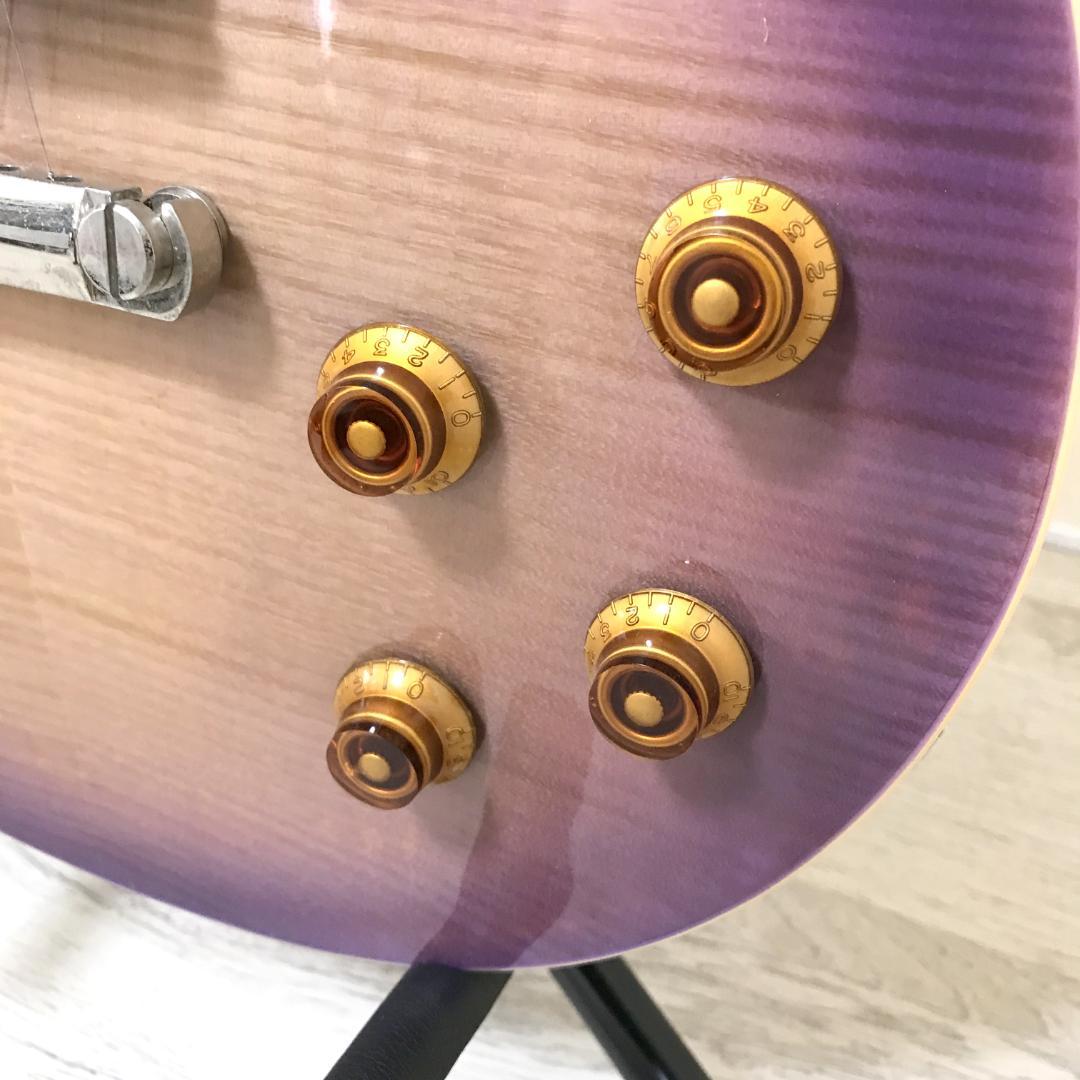 【美品】Epiphone レスポール STANDARD PRO エレキギター 紫