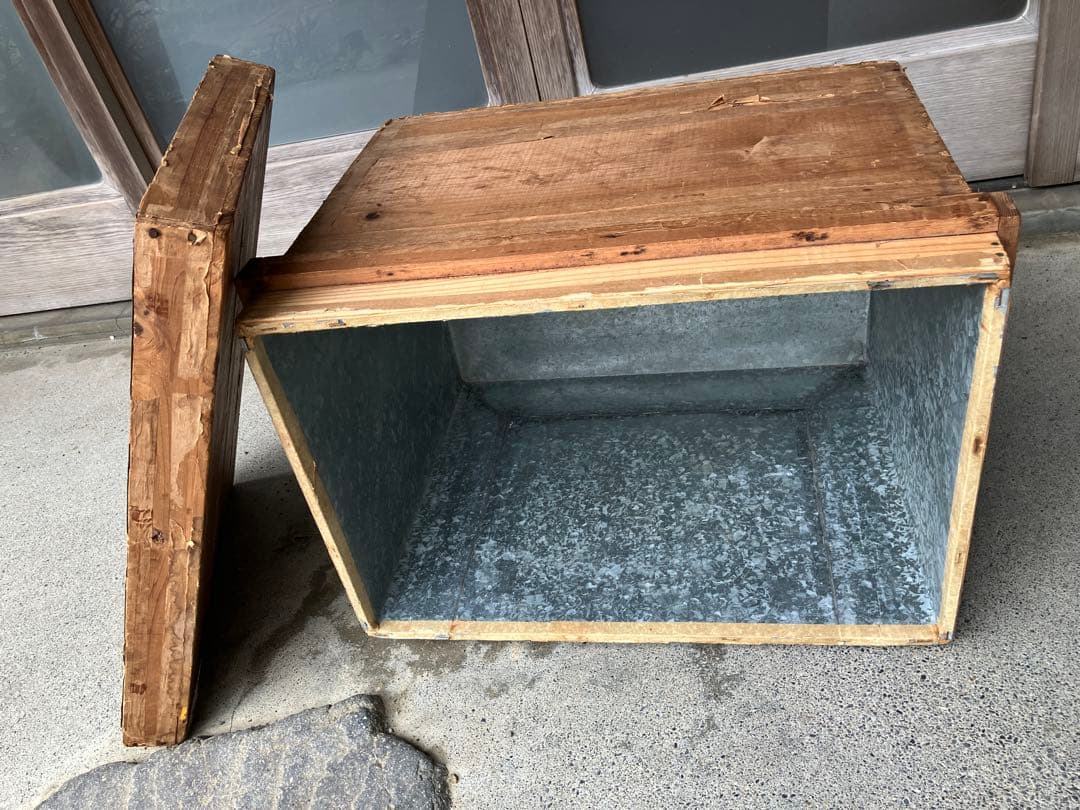 まいまい 木製 茶箱 2個セット　昭和レトロ【お値下げしました】