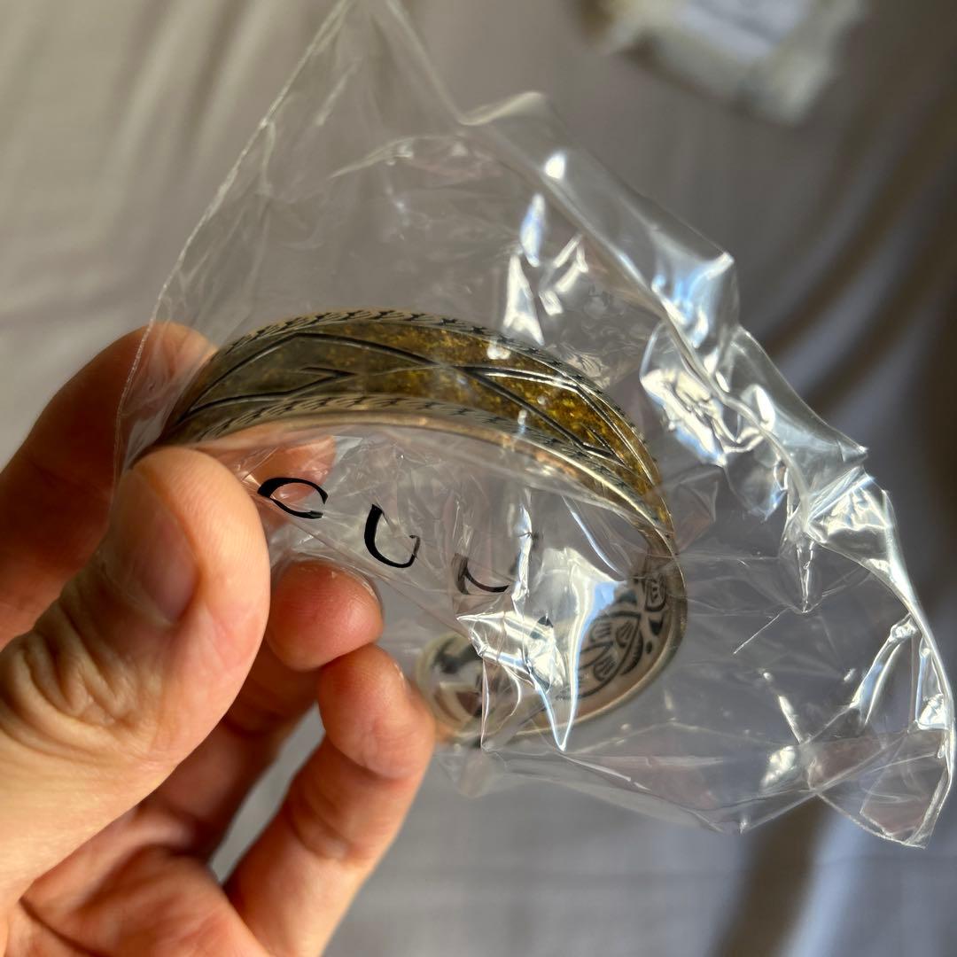 【新品未使用品】GUCCI シルバー バングル エナメル サイズ:16mm