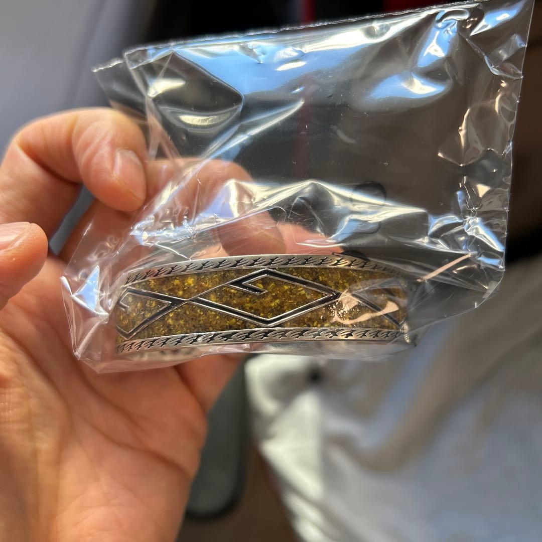 【新品未使用品】GUCCI シルバー バングル エナメル サイズ:16mm