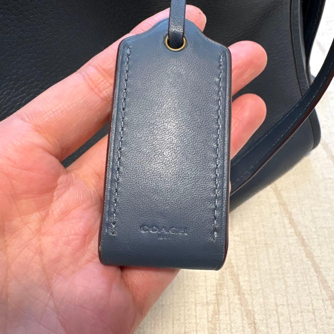 COACH ネイビー ショルダーバッグ