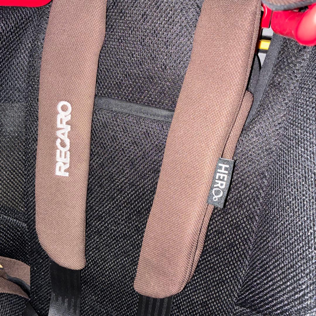 美品　RECARO チャイルドシート ブラウン　上位機種　HERO搭載機種