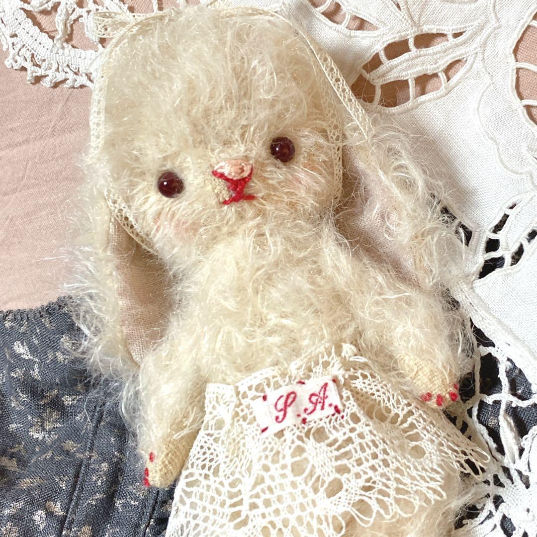 テディベア ハンドメイド ai bear 14.5㎝ うさぎ ロップイヤー 作家