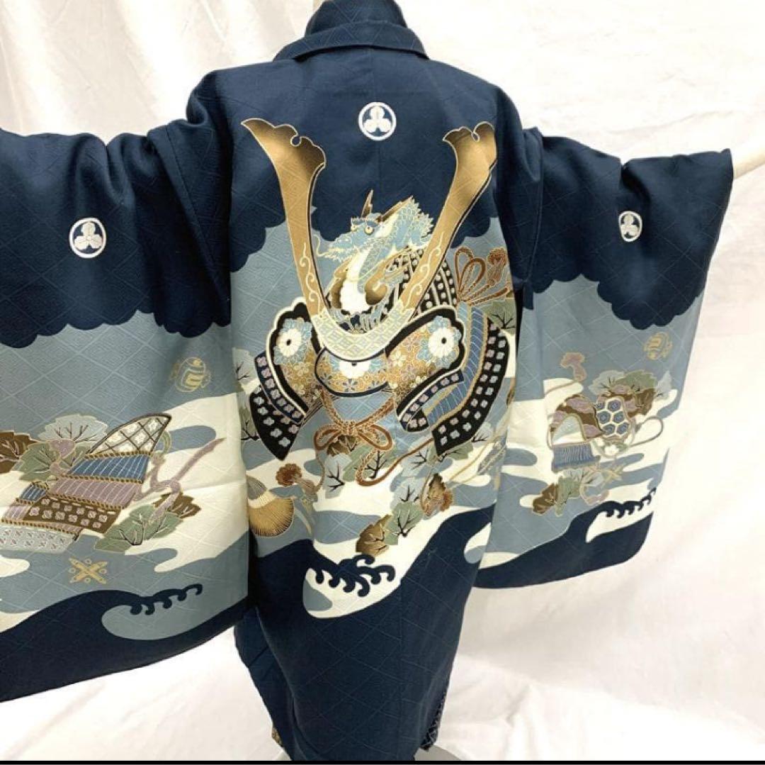 七五三 五歳 男児 着物&羽織&袴&角帯