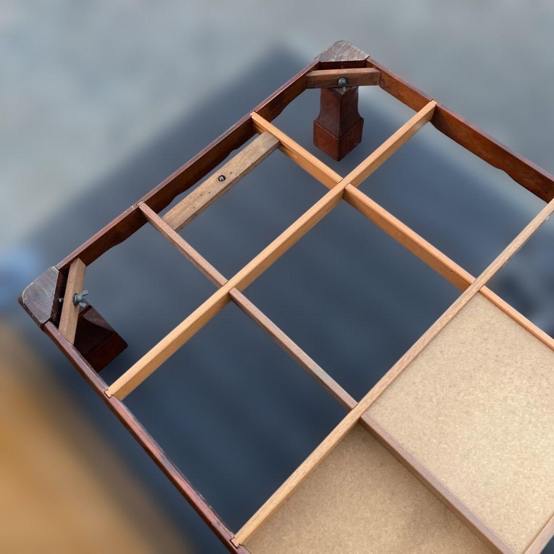 引き取りも歓迎家具調こたつ　長方形　木製こたつテーブル ダークブラウン座卓家具調