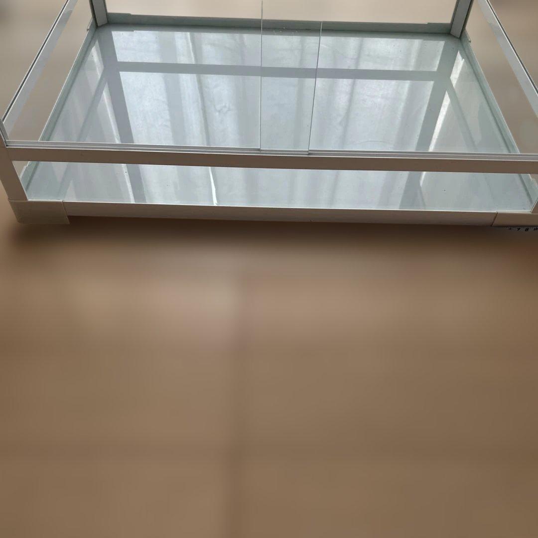 飼育ケージ 透明ガラス メッシュ蓋付き　付属品3個　爬虫類ケージ