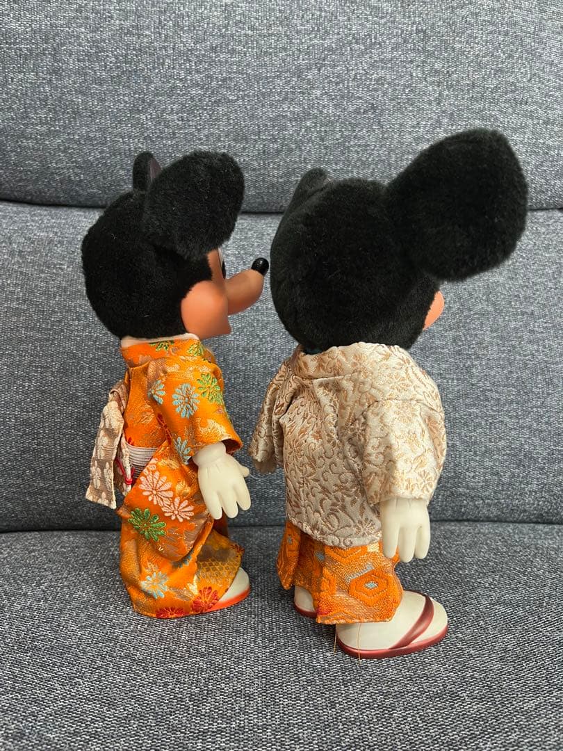 ミッキーミニー　フィギュア　ヤングエポック　着物　レトロ
