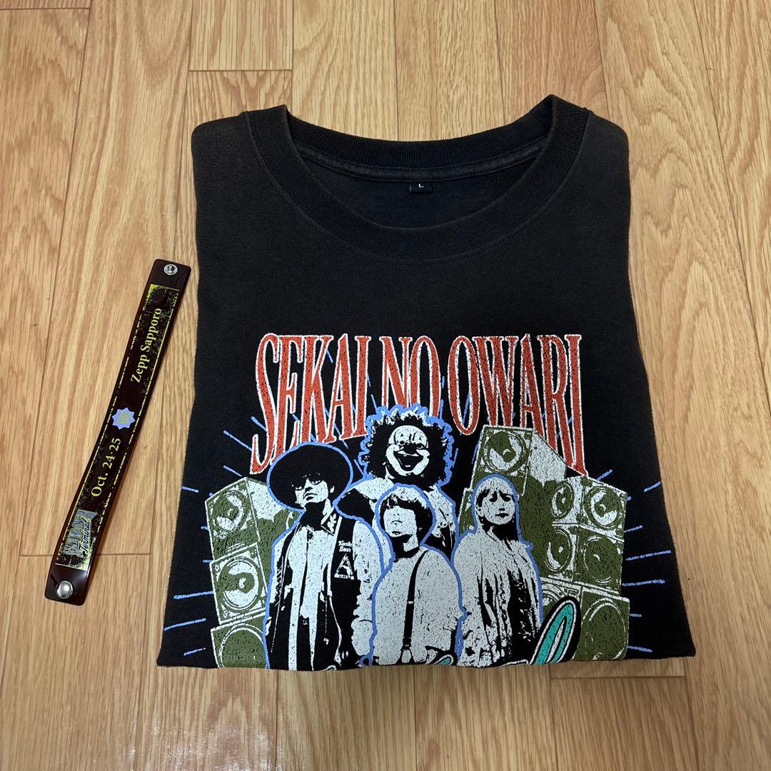 「値下げ❌」 セカオワ Terminal Tシャツ 黒 Lサイズ、ラババン