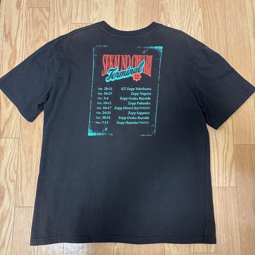 「値下げ❌」 セカオワ Terminal Tシャツ 黒 Lサイズ、ラババン