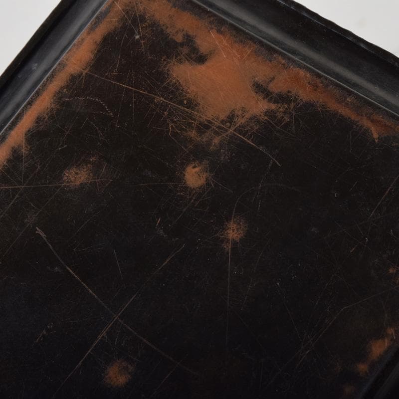 七宝焼　安藤七宝店　富士図　煙草入　煙草盆　共箱　V　7977