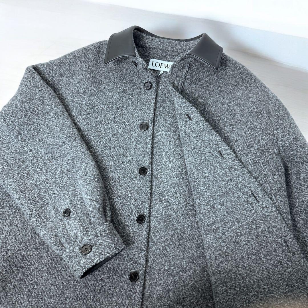現行品★美品LOEWE カシミヤ ウール オーバーシャツ 48