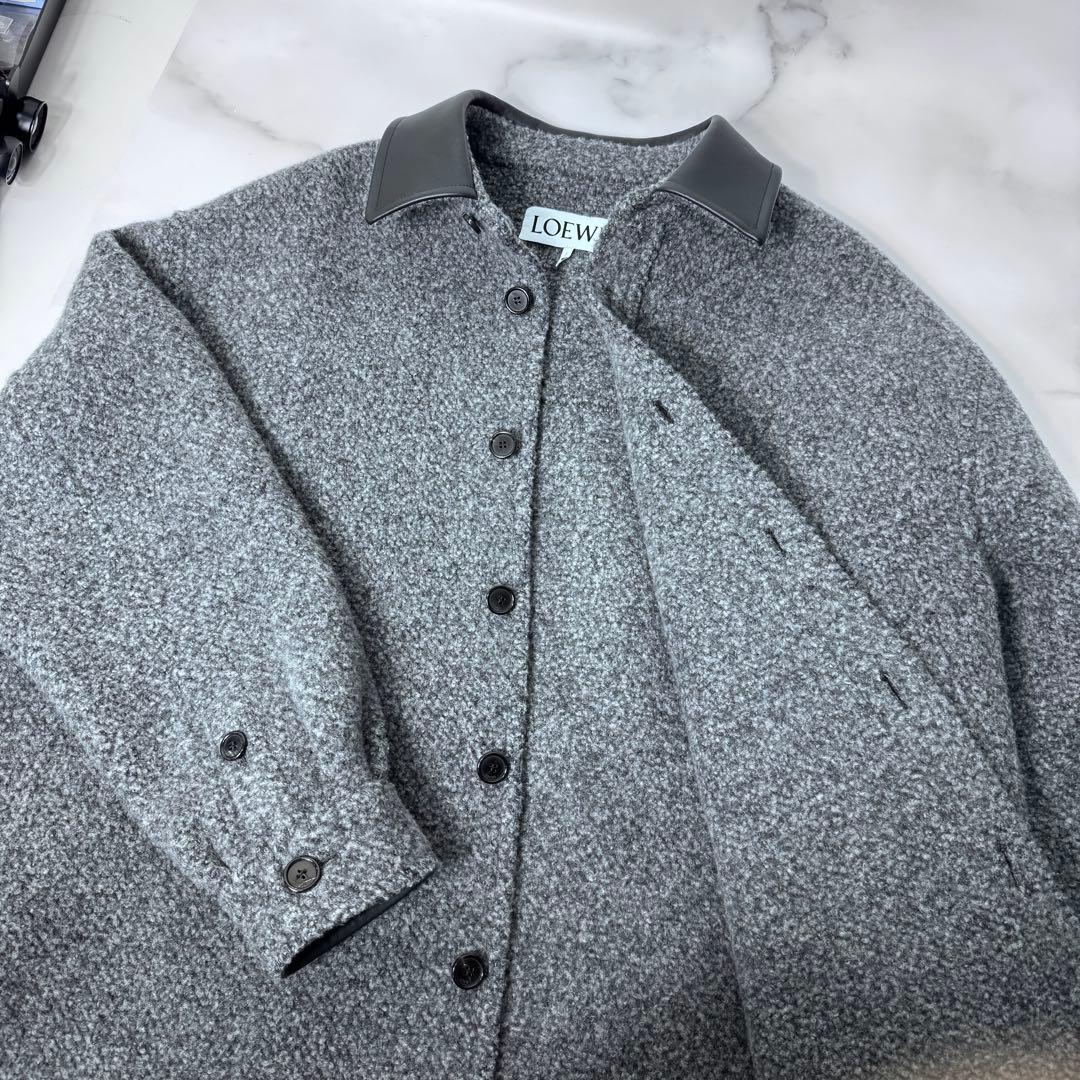 現行品★美品LOEWE カシミヤ ウール オーバーシャツ 48