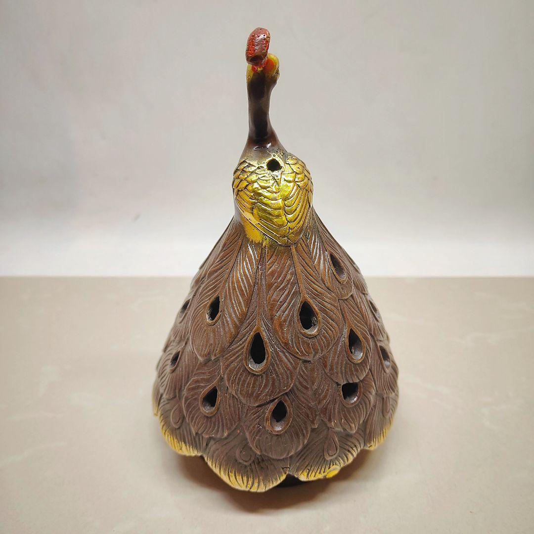 香炉 孔雀香薫炉 吉祥鳥 室内 机 茶台 装飾品 工芸品 置物
